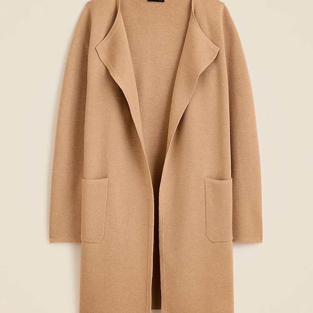 J. Crew Juliette collarless sweater blazer/cardigan - L
